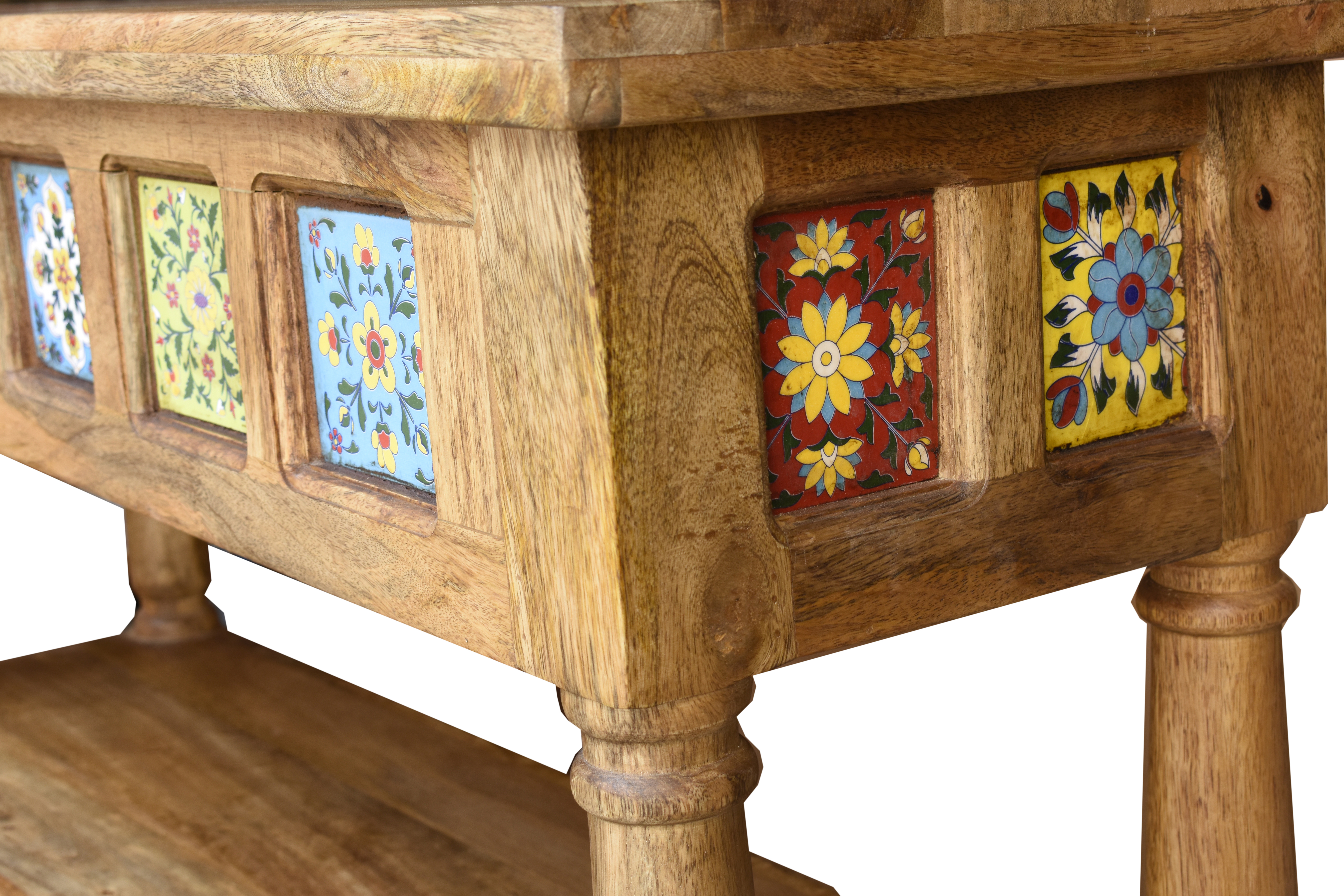 Console Table - Solid Oak Wood, 45x15 Inches, Rich Espresso Finish - Elegant Design, Versatile Functionality, Perfect For Entryways And Living Rooms
