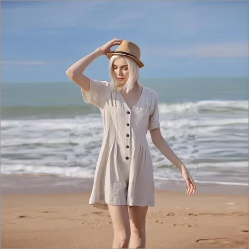 लिनन वन पीस टॉप