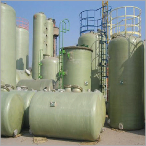 FRP Tank - PP & FRP Material, 1000-5000 L Capacity, Customizable Size, Green Color | Chemical Storage, Wastewater Treatment, Food Processing