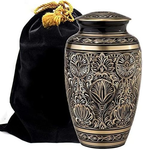 Black & Silver Cremation Urns
