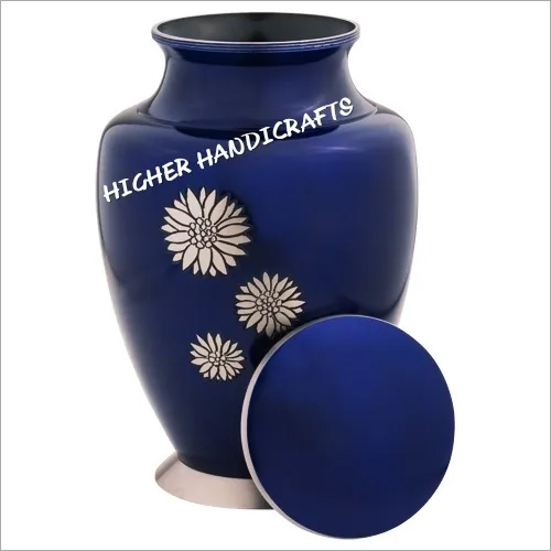 Blue Adult Cremation Urn