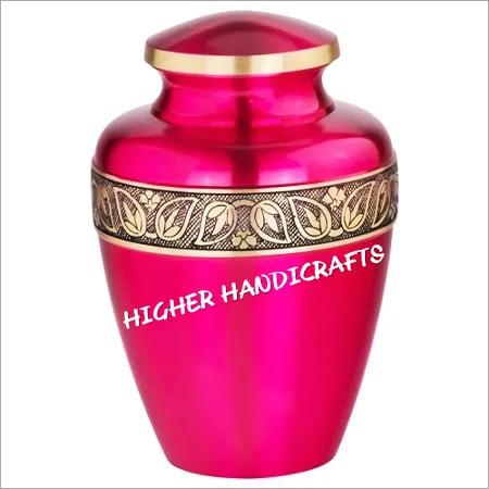 Polishing Sapphire Pink Cremation Urn