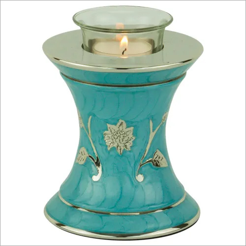 Sky Blue Grace Turquoise Tealight Urn