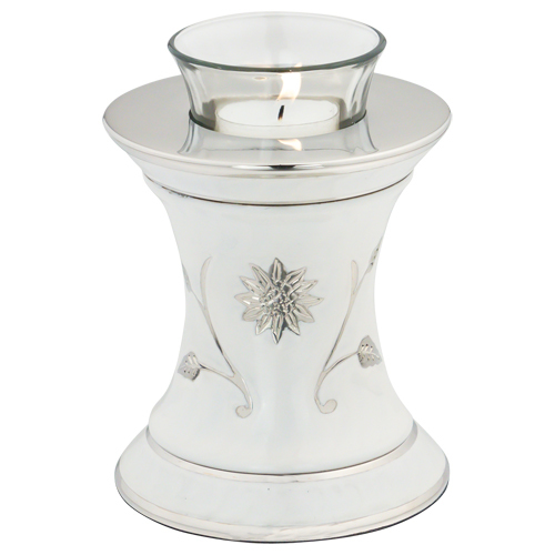 Polishing Grace White Tealight Urn