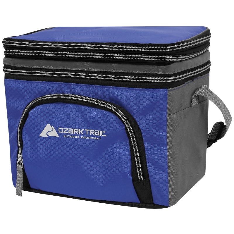 6 Can Cooler Lunch Bag (Random Color) - Polyester, 24 X 17 X 20 Cm, Random Color, Zipper Top, Lightweight At 170g, Ideal For Lunch & Snacks