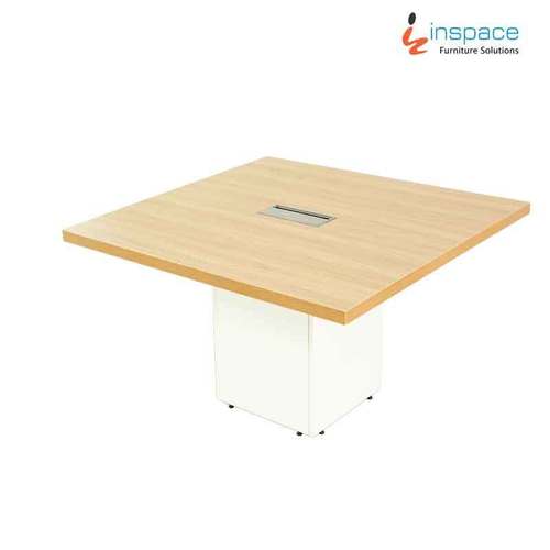 Frosty White Shade  And Shara Walnut Shade Reporter - Meeting Table