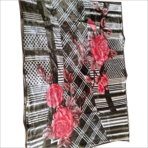 Double Bed Mink Bed Blanket - Polyester, 80x90 Inch, Multicolor, Rectangular | Printed Pattern, Lightweight at 1 Kilogram, Ideal for Home Use
