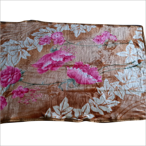 Double Bed Mink Bed Blanket - Polyester, 80x90 Inch, Multicolor, Rectangular | Printed Pattern, Lightweight At 1 Kilogram, Ideal For Home Use