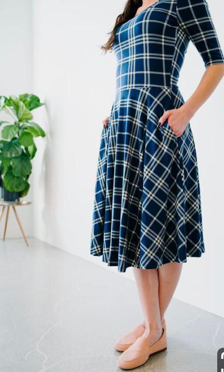 Ladies One Piece Dress - Silk Fabric, Plus Size 36-42 Inches , Multi Color, Washable, Full Sleeve, Round Neck, All Season Wear