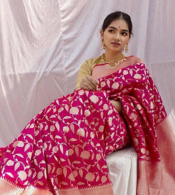 Kanjivaram Silk Saree - Dual Shaded Semi Banarasi Weaving | Multi Color, Ideal For Traditional Occasions, Suitable For All Seasons