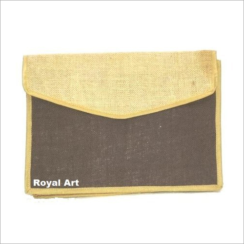 Natural And Brown Plain Jute Cover File