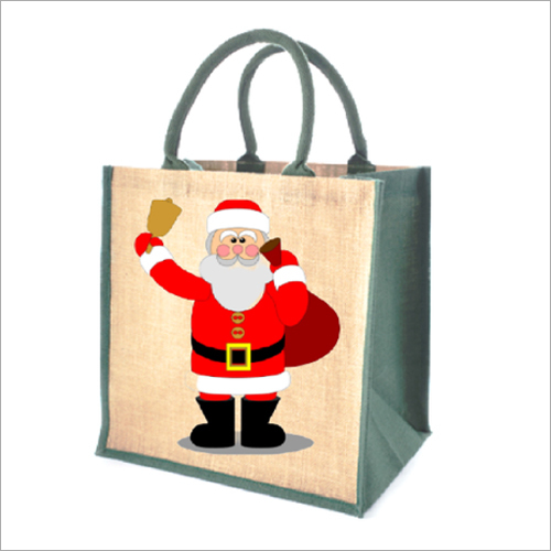 मुद्रित प्रचार जूट बैग