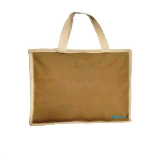Rexin Office Bag - Leather & Linen, 36 x 30 x 8 cm, Brown | Unisex Printed Design, Stylish Handle Bag, Plain Pattern