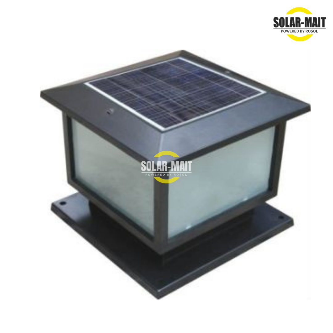 Solar Gate Light - Solar Powered Led With Pir Motion Sensor | Elegant Design, Auto Dusk To Dawn, White Color