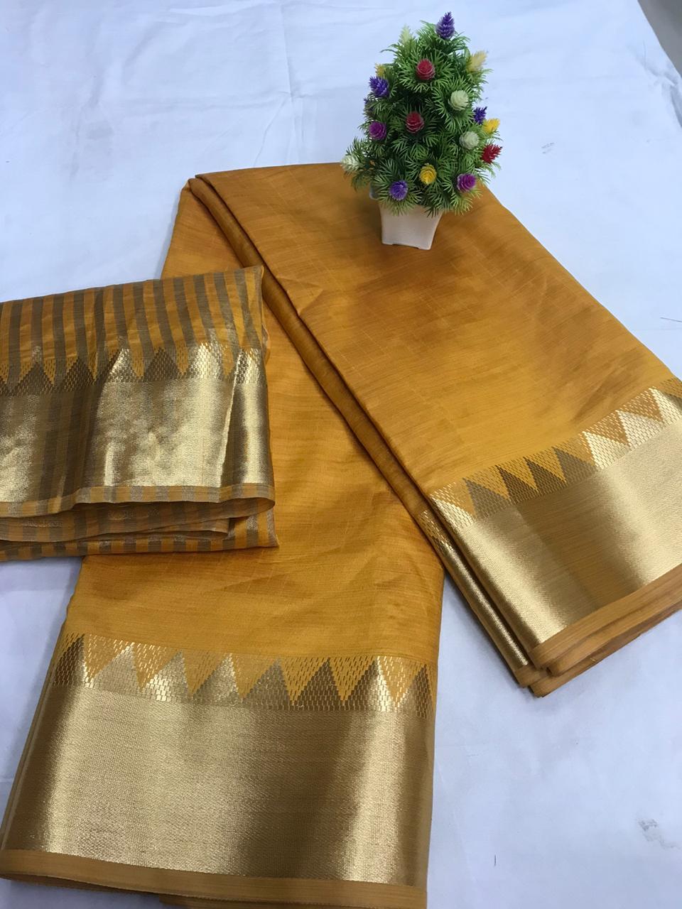 Multi Colour Soft Aasam Silk Saree