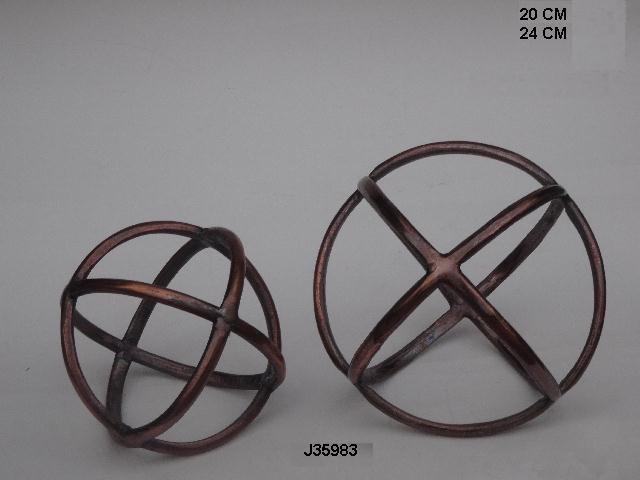 Abstract Sculpture - 25 Cm Aluminum, Polished Bronze Finish | High-quality Casting Design For Elegant Home Decoration
