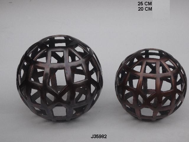 Abstract Sculpture - 25 Cm Aluminum, Polished Bronze Finish | High-quality Casting Design For Elegant Home Decoration