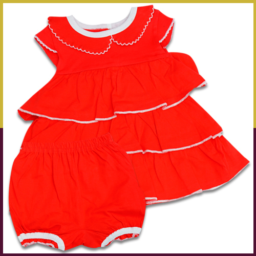 Sumix Ziva Baby Girl Frock Age Group: 3 - 18 Months