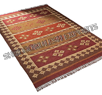 Jute Flat Weave Hallway Corridor Floor Carpets Festival Decorative Back Material: Woven Back
