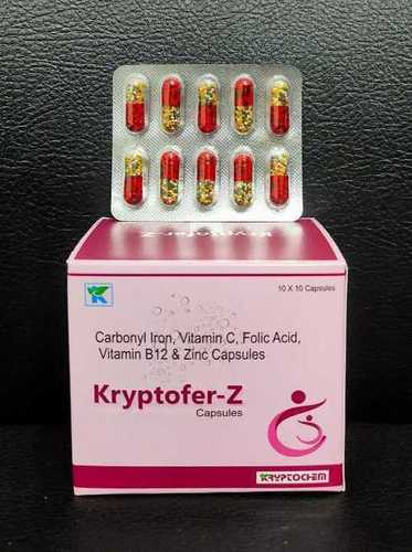 Carbonyl Iron100mg + Folic Acid 1.5mg + B12 15mcg + Zinc 61.8mg Capsule