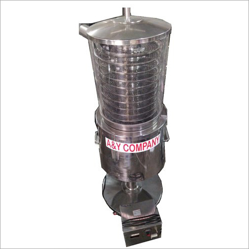 Tablet Dedusting Machine - Stainless Steel, 5000 to 250000 Tablets/Hour | GMP Model, Vibrational Elevating Movement, Easy Mobility with Castor Wheels