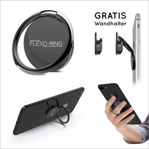 Flexd-ring Hochwertiger Handy Phone Holder Fingerhalter Inkl. 2x Wandhalterung