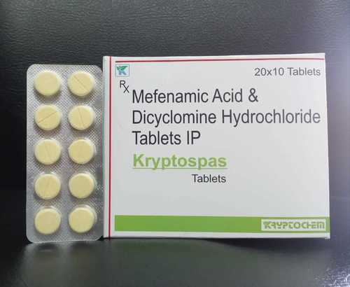 मेफेनैमिक एसिड और डायसाइक्लोमाइन हाइड्रोक्लोराइड टैबलेट