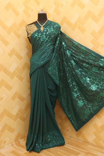 Multy Bangalore Silk Saree With Full Work