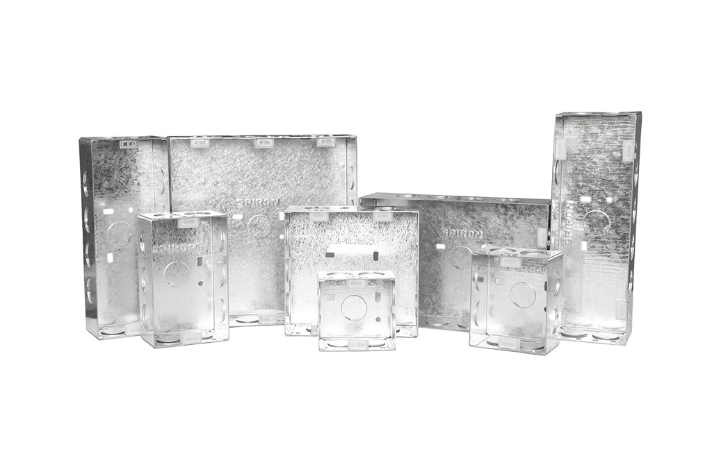 3 Module Gi Electrical Modular Box - Silver, 4x3x2 Inches | Rust, Dust & Water Proof, Advanced Locking System, Pack Of 15 & 60 Pcs, Ideal For Household And Commercial Use