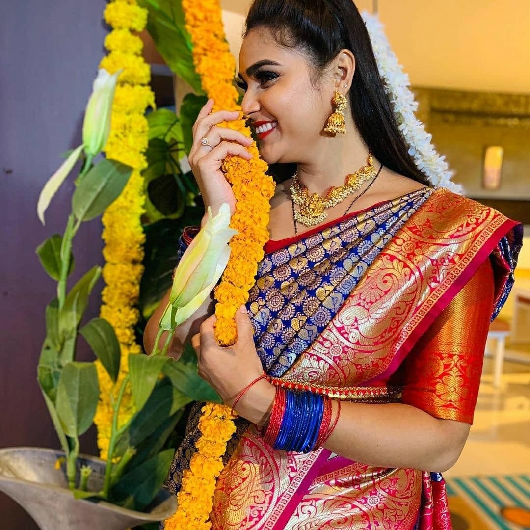 Multi Colour Ladies Jacquard Work Saree