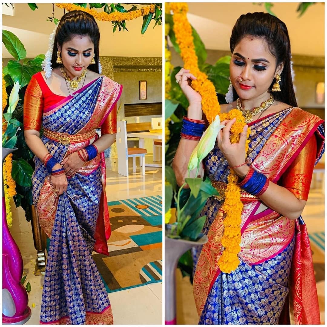 Multi Colour Ladies Jacquard Work Saree