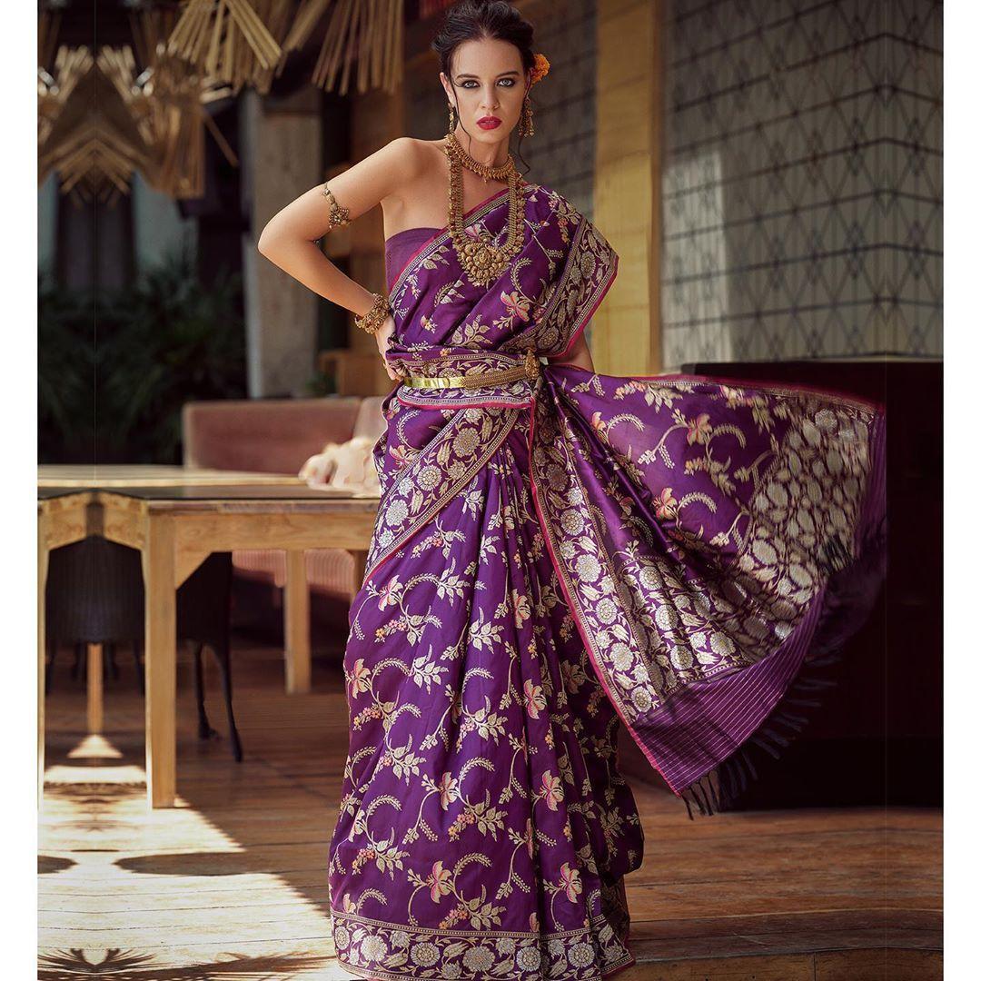 Multi Colour Ladies Lichi Silk