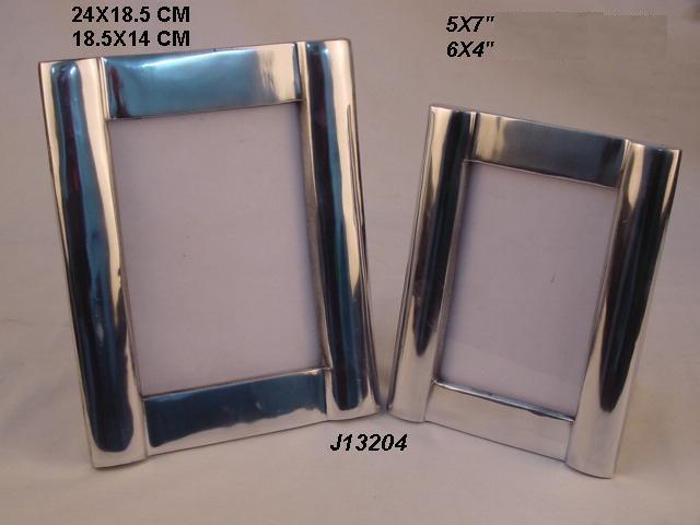Aluminum Photo Frame - Rectangular Design, Mirror Polished Finish | European Style, Table Top Mounting