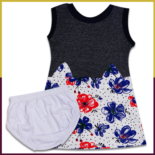 Sumix Isha Baby Girl Frock Age Group: 3 - 18 Months