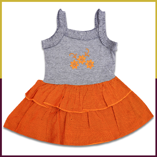 Sumix Daffodils Baby Girl Frock Age Group: 0 - 18 Months