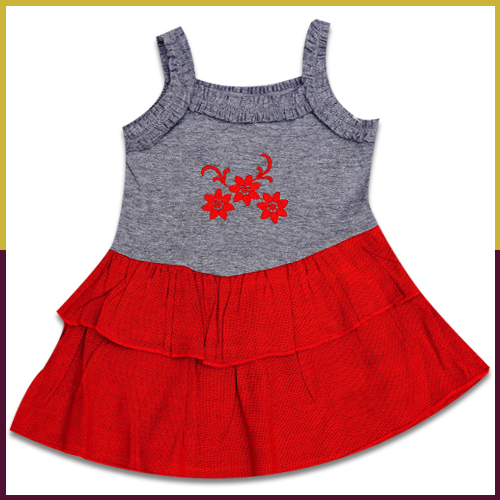 Sumix Daffodils Baby Girl Frock Age Group: 0 - 18 Months