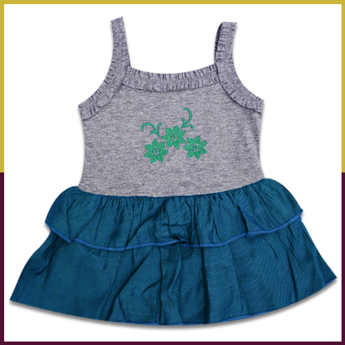Sumix Daffodils Baby Girl Frock Age Group: 0 - 18 Months