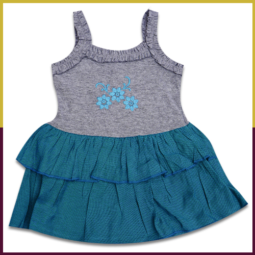 Sumix Daffodils Baby Girl Frock Age Group: 0 - 18 Months