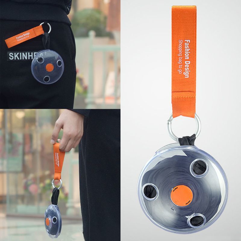 Folding Shopping Bag - Polyester, 29 X 12.5 X 37 Cm | Random Color Design, Hand Length Handle, Lightweight Duffle Bag