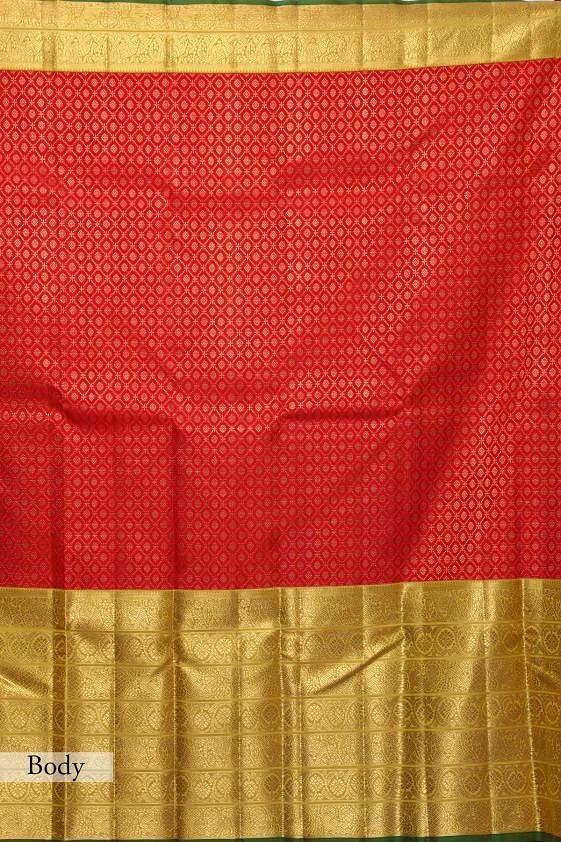 Multi Colour Ladies Kanchi Kora Silk Saree
