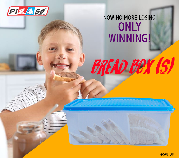 Bread Box Big (Printed) - Capacity: 3500 Milliliter (Ml)