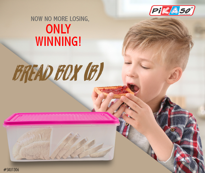 Bread Box Big (Printed) - Capacity: 3500 Milliliter (Ml)