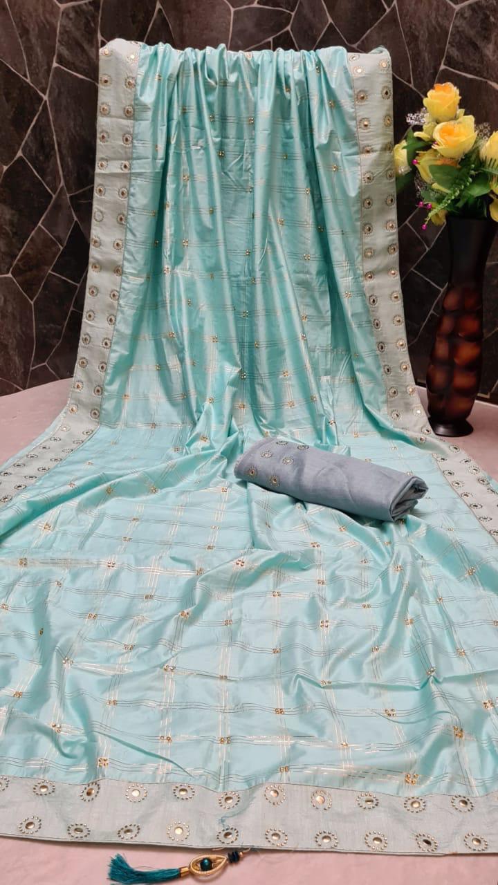 Multy Jk Fashion Surat Brand Saree Banglori Silk With Daimond Saree