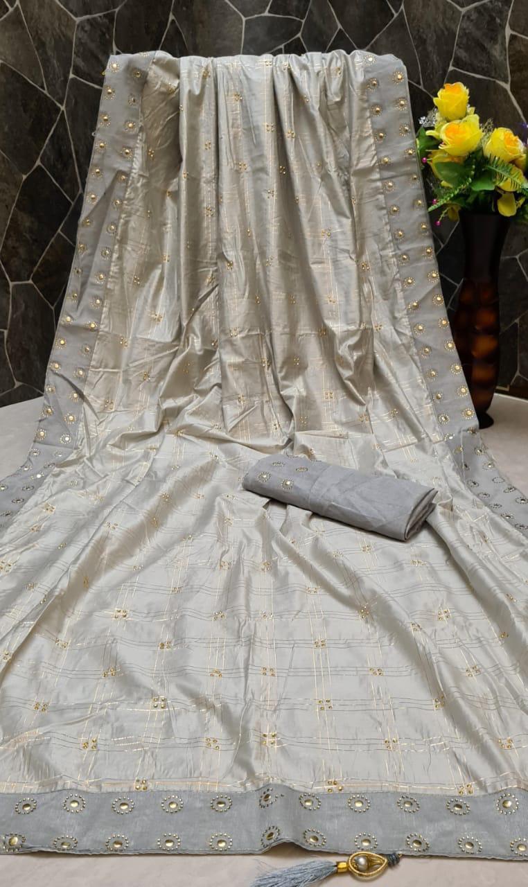 Multy Jk Fashion Surat Brand Saree Banglori Silk With Daimond Saree