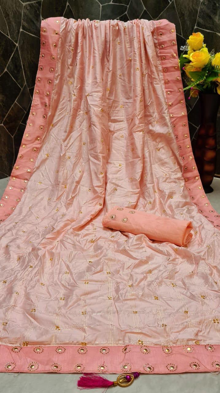 Multy Jk Fashion Surat Brand Saree Banglori Silk With Daimond Saree