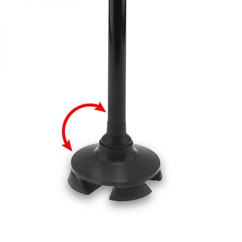 Trusty Cane Led Walking Stick - Aluminium Alloy, 18 X 3.5 X 86.5 Cm | Black, 1 Kg, Designed For Stability, Endurance, And Safety