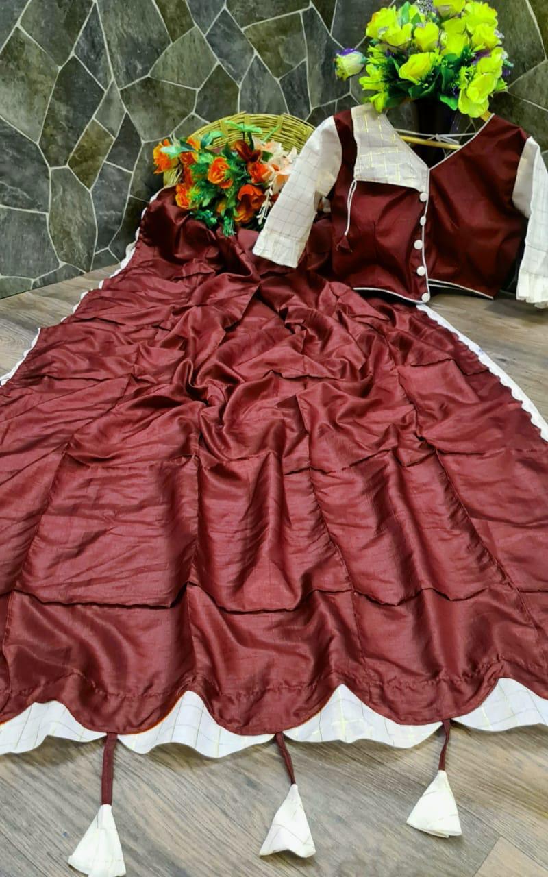 Dolla Silk Saree - Kaju Katli Design With Nagin Border, Multicolor Art Silk For Party Wear All Seasons