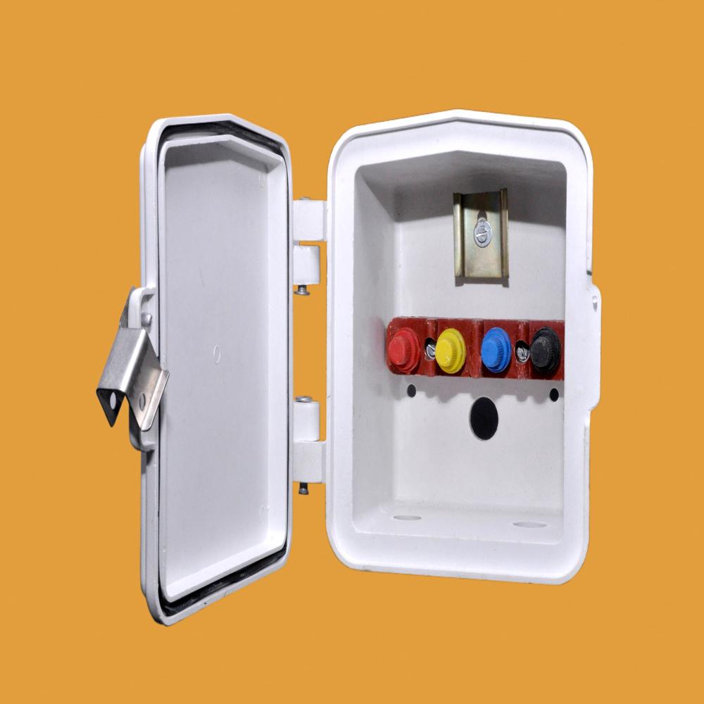 Frp Junction Box - 300x200x125 mm, White, 3 Way | Wall Mounted Electrical Enclosure, 4 mm Thickness, Protects Connections from Hazards