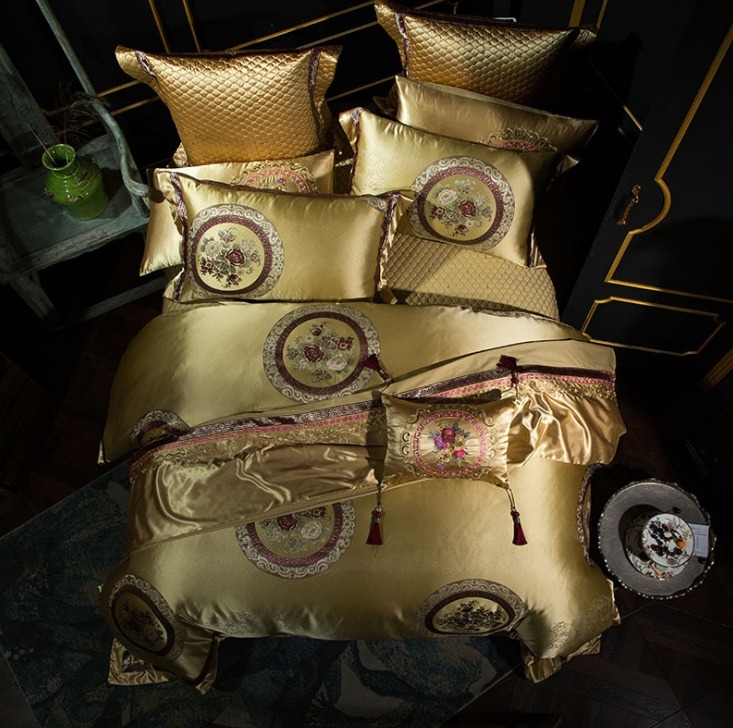 Embroidered Mulberry Silk