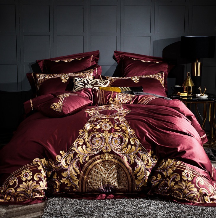 Embroidered Mulberry Silk